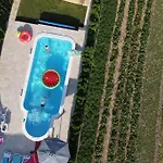 House With Swimming Heated Pool Next To The River * ポドストラナ
